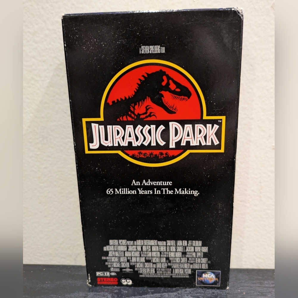 Jurassic Park VHS Tape - Black